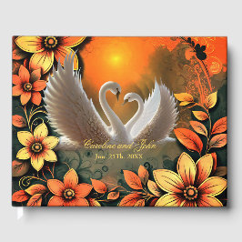 Libro De Visitas Hermosos cisnes enamorados.