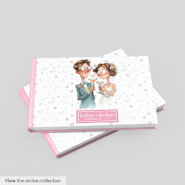 Libro De Visitas Hilarious Quirky Couple Boda Guest Book Waterco