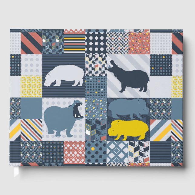 Libro De Visitas Hippo Quilt (Anverso)