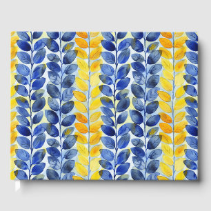 Libro De Visitas Hojas amarillas y azules