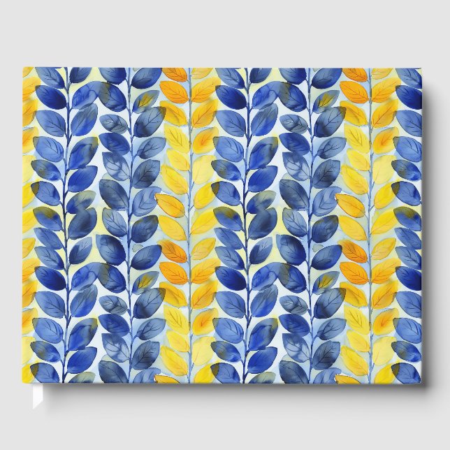 Libro De Visitas Hojas amarillas y azules (Anverso)