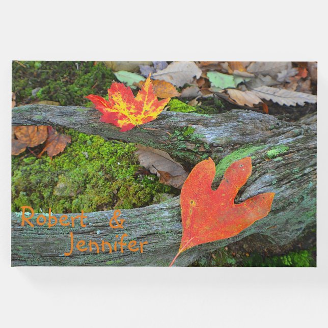 Libro De Visitas Hojas otoñales (Anverso)