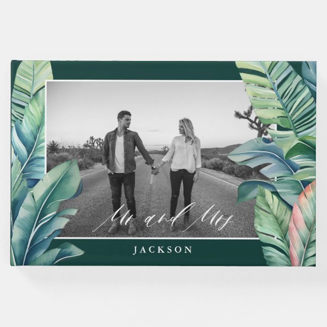 Libro De Visitas Hojas silvestres y tropicales Foliage exótico Sr.  (Anverso)