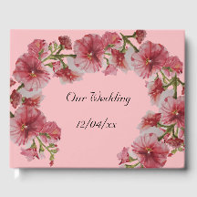 Holyhock frame Guest Book