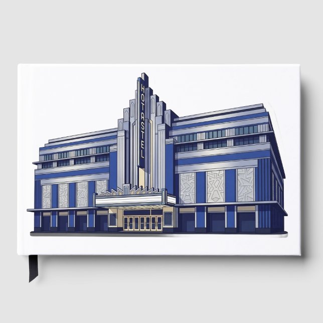 Libro De Visitas Hostal Art Deco: Calcomanía de ensueño para viajer (Anverso)