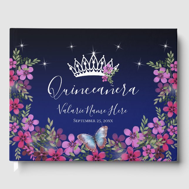 Libro De Visitas Huéspedes de Quinceanera (Anverso)