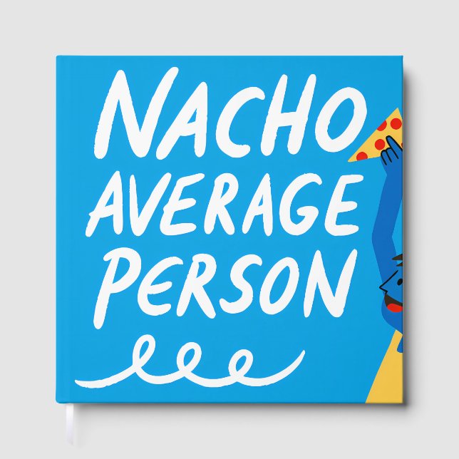Libro De Visitas Humorous "Nacho Average Person" Food Pun (Anverso)