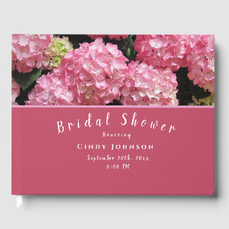 Libro De Visitas Hydrangea Bridal Shower Guest Book