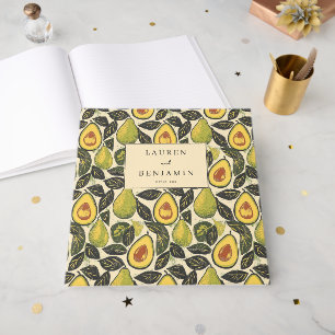 Libro De Visitas Ilustración de aguacate verde alegre