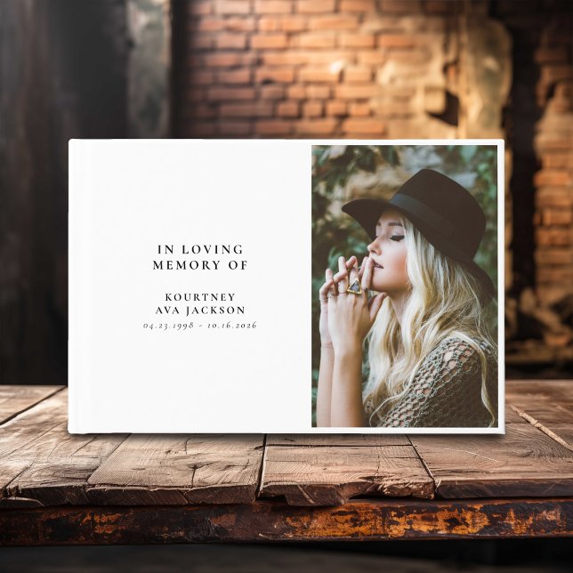 Libro De Visitas In Loving Memory Custom Photo (Subido por el creador)