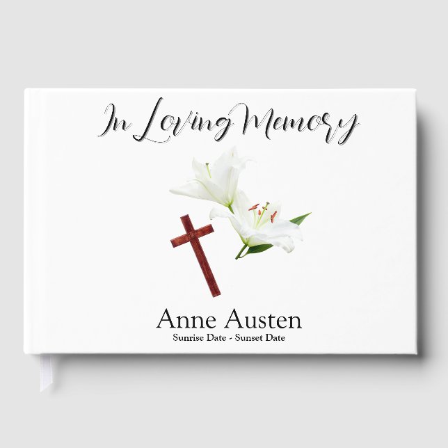 Libro De Visitas In Loving Memory Guest Book (Anverso)