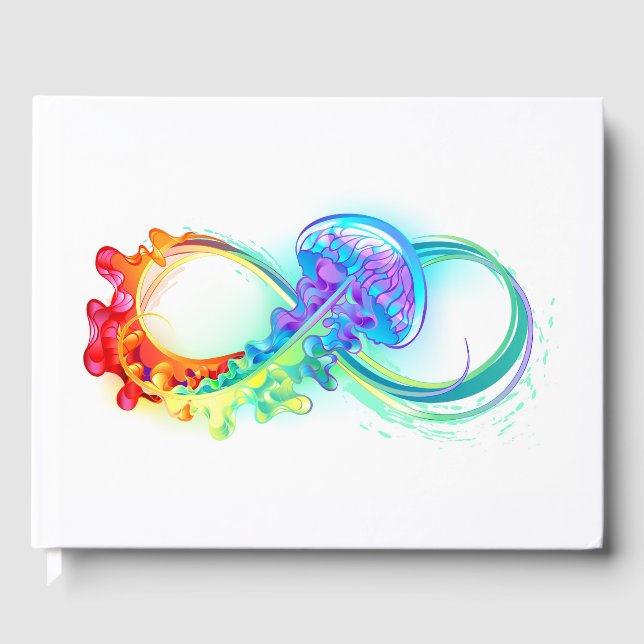 Libro De Visitas Infinidad con las medusas del arcoiris (Anverso)