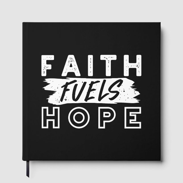 Libro De Visitas Inspirational Faith Quote – Faith Fuels Hope (Anverso)