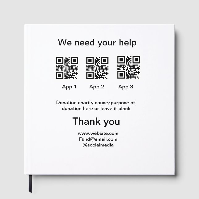 Libro De Visitas Instrucciones para la recolección de donaciones: a (Anverso)