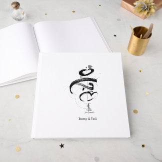 Libro De Visitas Invitación de boda minimalista Japandi MAHABAH amo