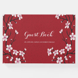 Libro De Visitas Invitado Boda de Cherry Blossom