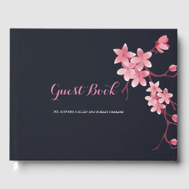 Libro De Visitas Invitado Boda de Cherry Blossom