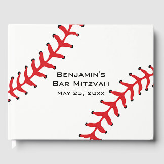 Libro De Visitas Invitado de beisbol de diseño de softbol