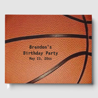 Libro De Visitas Invitado de diseño de baloncesto