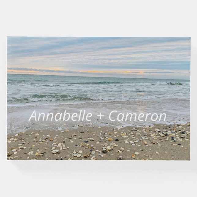 Libro De Visitas Invitado de Shell Beach Sunrise (Anverso)