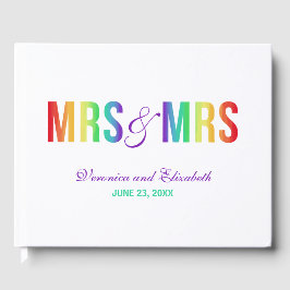 Libro De Visitas Iris Mrs. & Mrs. | Boda lesbiana