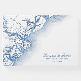 Libro De Visitas Isla Tybee Mapa Georgia Elegante matrimonio