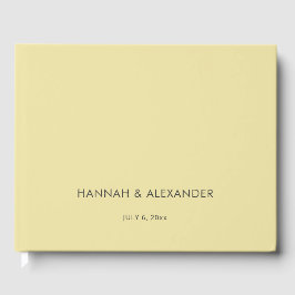Libro De Visitas Island Citrus Yellow Wedding Guest Book