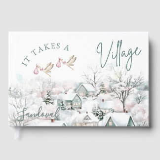 Libro De Visitas it takes a village guest book 
