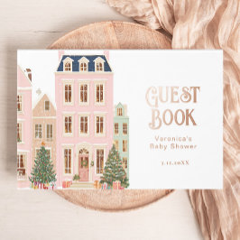 Libro De Visitas It Takes a Village Winter Girl Baby Shower