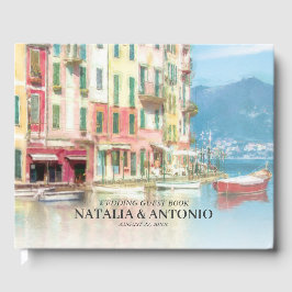 Libro De Visitas Italy Sea | Portofino Watercolor Wedding