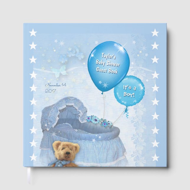 Libro De Visitas It's a Boy! Baby Shower (Anverso)