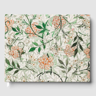 Libro De Visitas Jardín de Jazmín Flor Clásica de William Morris