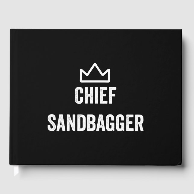 Libro De Visitas Jefe Sandbagger Golf Meme Bjj Chess Sandbag (Anverso)