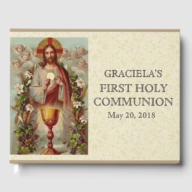 Libro De Visitas Jesús Primero los ángeles de la comunión sagrada (Anverso)