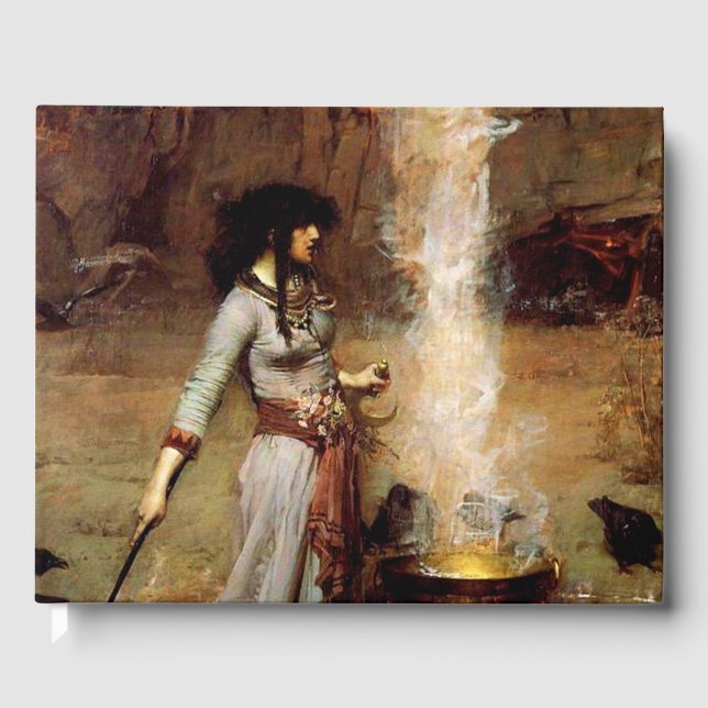 Libro De Visitas John William Waterhouse The Magic Circle (Anverso)