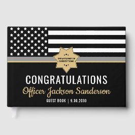 Libro De Visitas Jubilación de la línea delgada de plata