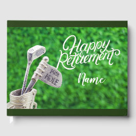 Libro De Visitas Jubilación feliz de golf a baloncesto