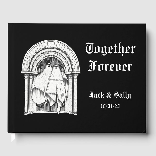 Libro De Visitas Juntos por el Boda gótico (Anverso)