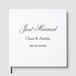 Libro De Visitas Just Married add couple name date year wedding sim