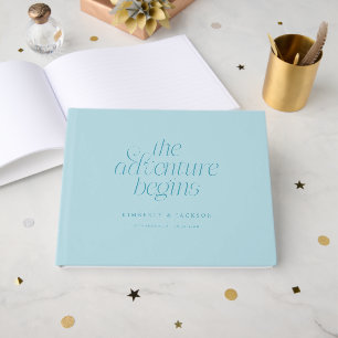 Libro De Visitas La Aventura Comienza Boda Turquesa