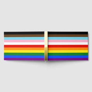Libro De Visitas La bandera del orgullo de once franjas de Slippery