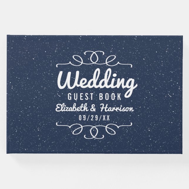 Libro De Visitas La colección de Bodas nocturnos estrellados - (Anverso)