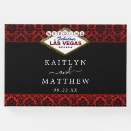 Libro De Visitas La colección de Bodas Purpurinas Damask Las Vegas