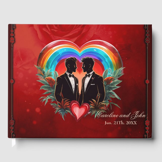 Libro De Visitas La magia del momento: elegantes siluetas gays. (Anverso)