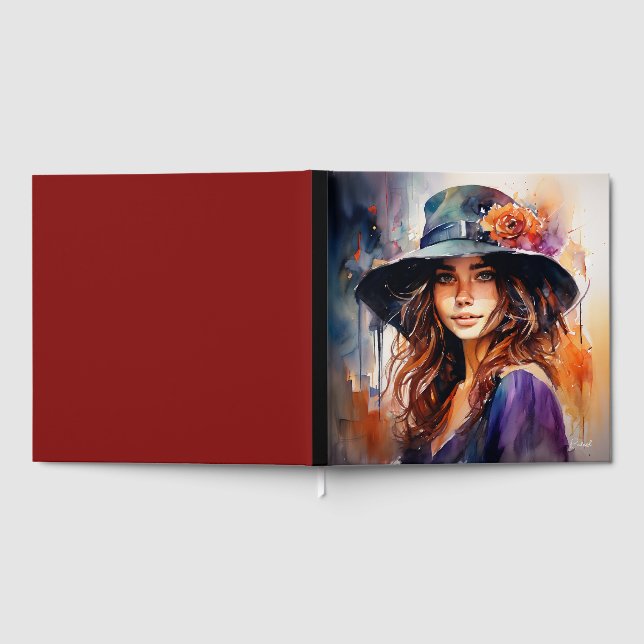 Libro De Visitas La mujer en el Gorra: Retrato de la gracia salvaje (Lleno)