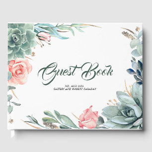 Libro De Visitas La vegetación y el Boda botánico Rosa Rosa