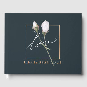Libro De Visitas La vida del amor es hermosa Rosas