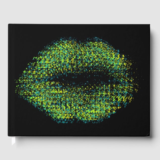 Libro De Visitas Labios de arte abstractos modernos #12 (Anverso)