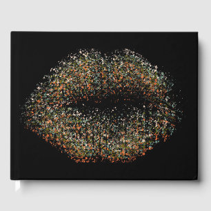 Libro De Visitas Labios de arte abstractos modernos #15