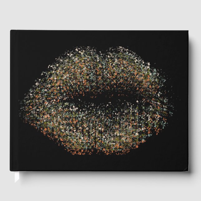 Libro De Visitas Labios de arte abstractos modernos #15 (Anverso)